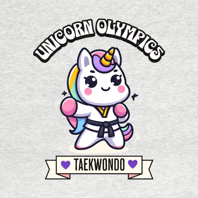 Taekwondo Unicorn Olympics 🥋🦄 - Kickin' It Cute! by Pink & Pretty